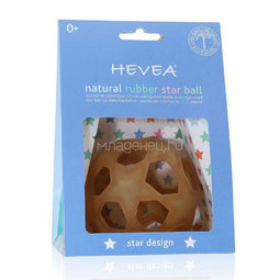 Прорезыватель HEVEA Гевея (из природного каучука) Прорезыватель Hevea Мяч из 100% натурального (природного) каучука  с 0 мес