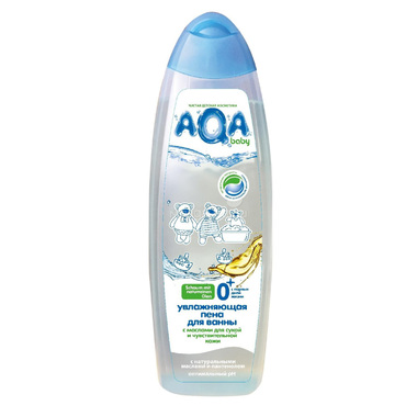 Увлажняющая пена для ванны AQA baby с маслами для сухой и чувствительной кожи 500 мл 0