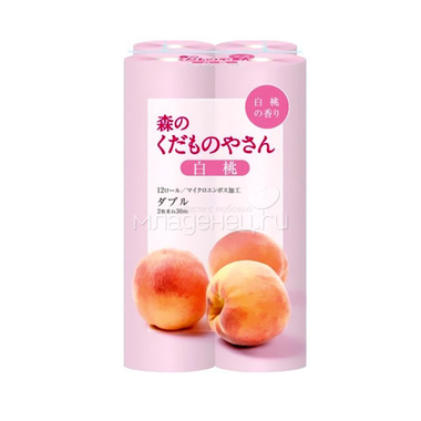 Туалетная бумага Fujieda Seishi розовый персик (30 м) 12 шт 0