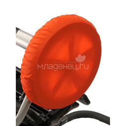 Чехлы Чудо-Чадо на колеса коляски 2 шт., d = 18-28 см Оранжевый