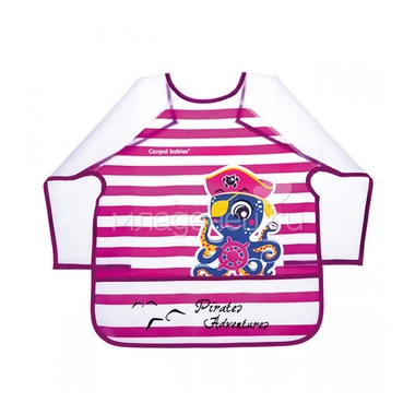 Фартук Canpol Babies С рукавами и карманом (с 3 лет) розовый 0