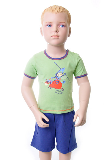 Комплект Veneya Венейя (футболка+шорты) для мальчика зеленый  0