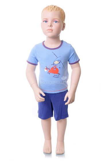 Комплект Veneya Венейя (футболка+шорты) для мальчика голубой  0