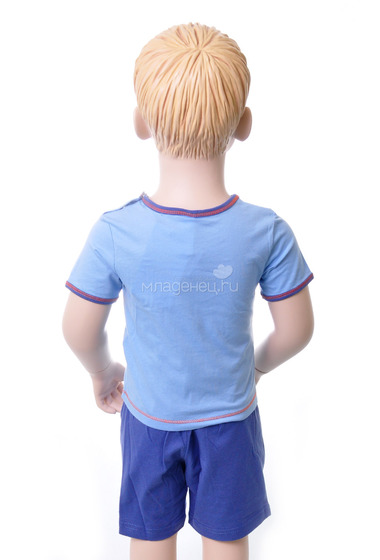 Комплект Veneya Венейя (футболка+шорты) для мальчика голубой  1