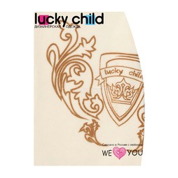 Комбинезон из велюра Lucky Child на подкладке цвет экрю 