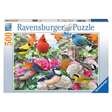 Пазл Ravensburger 500 элементов Птички в саду 1