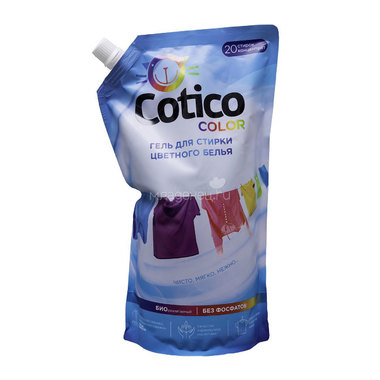 Гель для стирки Cotico 1000 мл для цветного и линяющего белья  (запасной блок) 0