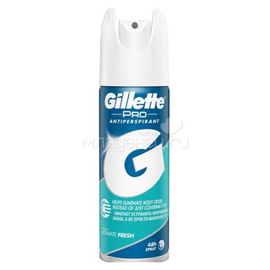 Дезодорант-антиперспирант Gillette 150 мл Pro Ultimate Fresh аэрозольный 150 мл. 0