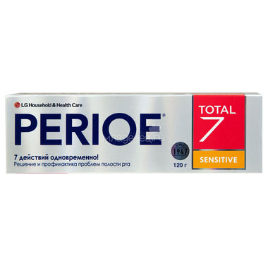 Зубная паста Perioe комплексного действия Total 7 sensitive 120 г 0