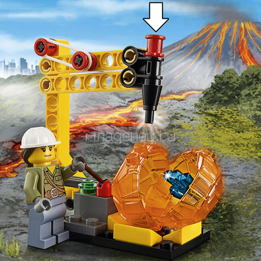 Конструктор LEGO City 60123 Грузовой вертолет исследователей вулканов 5