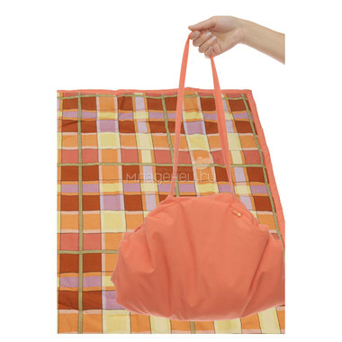 Коврик Чудо-Чадо переносной/сумка Оранжевый/Клетка 0