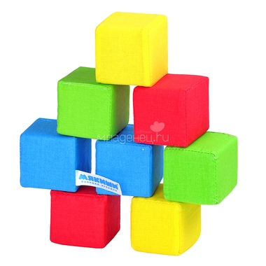Набор Мякиши из 8 кубиков 4 цвета 0