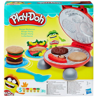 Игровой набор Play-Doh Бургер гриль 0