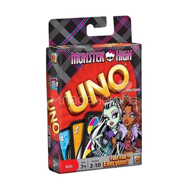 Настольная игра Mattel Games Карточная игра Uno Кукла Monster High 0