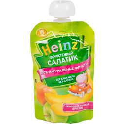Пюре Heinz фруктовое (пауч) 100 гр Фруктовый салатик с 6 мес
