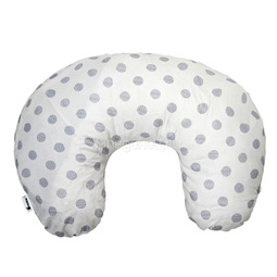 Подушка Candide для кормления Comfort + сумочка 42х57 см, цвет: Белый в серый горошек