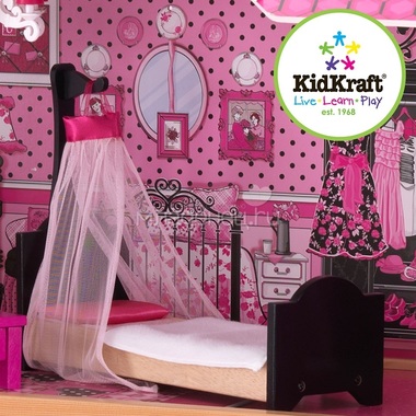 Кукольный домик KidKraft Амелия с мебелью, подарочная упаковка 4