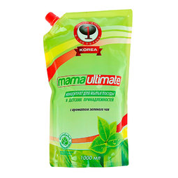 Средство для мытья посуды Lion Mama Ultimate Зеленый чай 1000 мл запасной блок