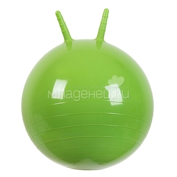 Мяч Прыгун МалышОк с рожками 50см Зеленый