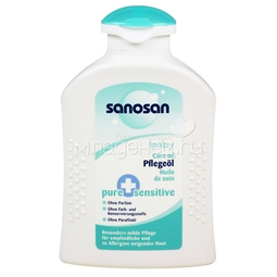 Масло для купания Sanosan Pure Sensitive Масло для ухода за кожей 200 мл.