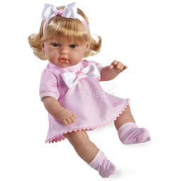 Кукла Arias 33 см Блондинка в розовом платье с бантом