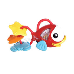Развивающая игрушка Ouaps Рыбка с прорезывателями, со звуковыми эффектами с 0 мес.