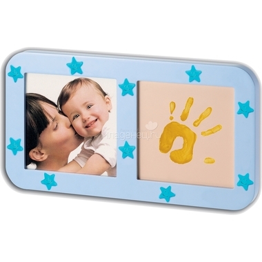 Рамочка Baby Art с объемными слепками фото + отпечаток 0