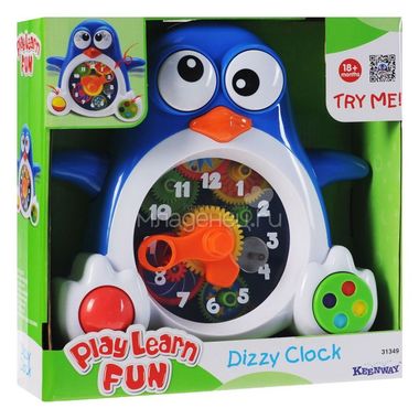 Развивающая игрушка Keenway Пингвиненок-часы 2