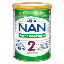 Молочная смесь Nestle NAN Premium Кисломолочный 400 гр №2 (с 6 мес)