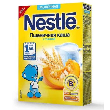 Каша Nestle молочная 250 гр Пшеничная с тыквой (1 ступень) 2
