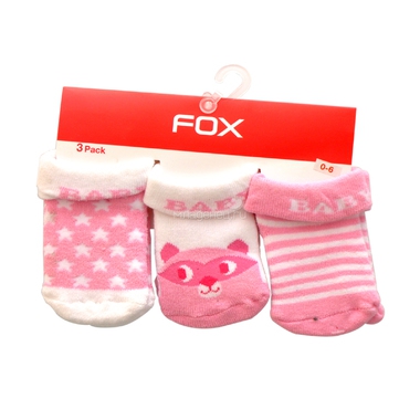 Носки FOX Фокс для девочки цвет розовый с 0 до 6 мес. 0