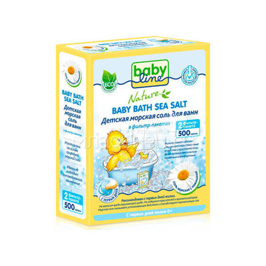 Соль для ванн Babyline Nature детская с ромашкой 500гр 0