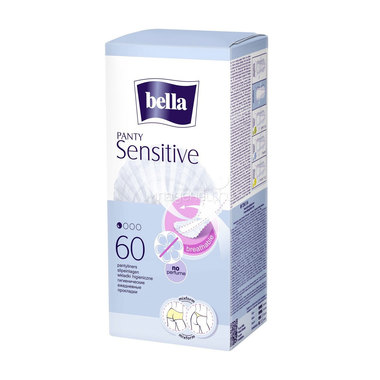 Прокладки гигиенические ежедневные Bella Panty Sensitive 60 шт 0