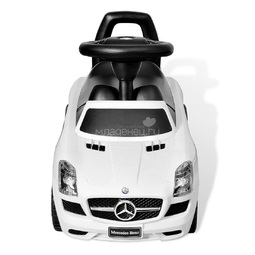 Каталка-автомобиль RT Mercedes-Benz с музыкой Белый