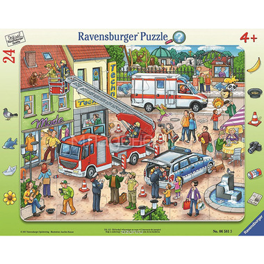 Пазл Ravensburger 24 элемента Пожарная команда 0