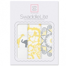 Набор пеленок SwaddleDesigns SwaddleLite SC Elephant/Chickies