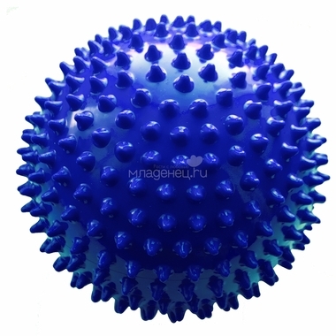 Мяч ежик МалышОК 18 см (в подарочной упаковке) синий 1