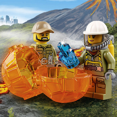 Конструктор LEGO City 60121 Грузовик Исследователей вулканов 6