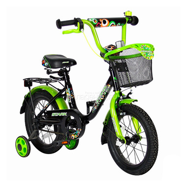 Велосипед двухколесный Velolider 14" Lider Stark 14U-009 Черный/Зеленый 1