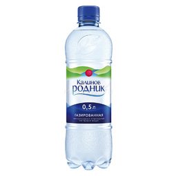 Вода Калинов Родник минеральная природная Газированная 0,5 л (пластик)