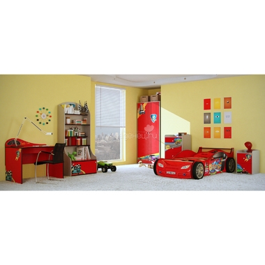 Шкаф 2-х дверный Grifon Style R800 Красный 3