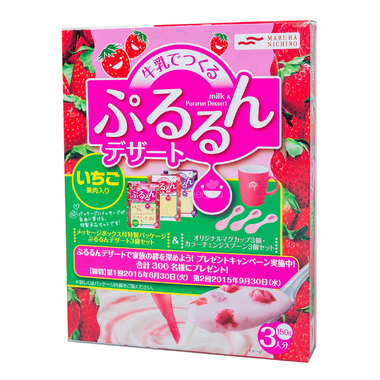 Смесь Maruha Nichiro для молочного десерта 150 гр С кусочками клубники (с 3 лет) 0