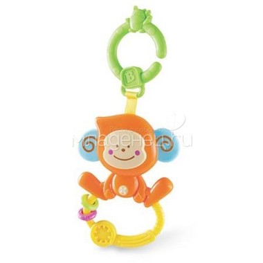 Погремушка-прорезыватель B kids Веселая обезьянка с колечком 0