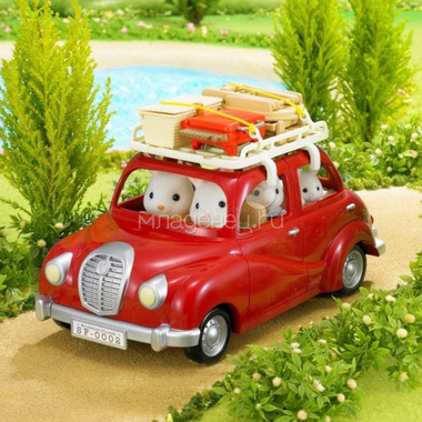 Игровые дома Sylvanian Families Семейный пикник, с багажником для красного автомобиля 1