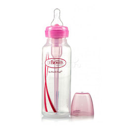 Бутылочка Dr. Brown&#039;s Options антиколиковая стандартная 250 мл (с 0 мес) розовая