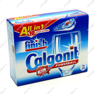 Таблетки для посудомоечной машины Finish Calgonit 28 шт. 0