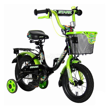Велосипед двухколесный Velolider 12" Lider Stark 12U-009 Черный/Зеленый 1