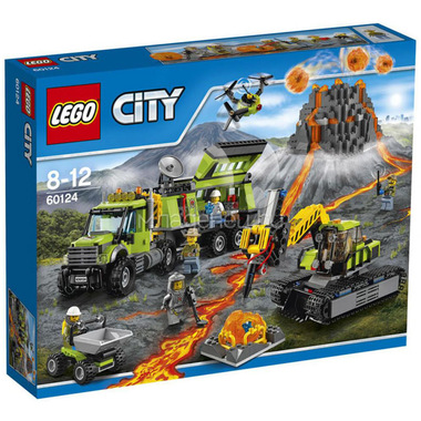 Конструктор LEGO City 60124 База исследователей вулканов 0