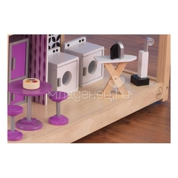 Кукольный домик KidKraft Самый роскошный So Chic, 45 предметов мебели, на колесиках