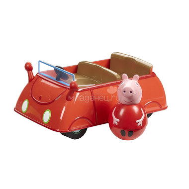 Игровой набор Peppa Pig Машина Пеппы-неваляшки 0